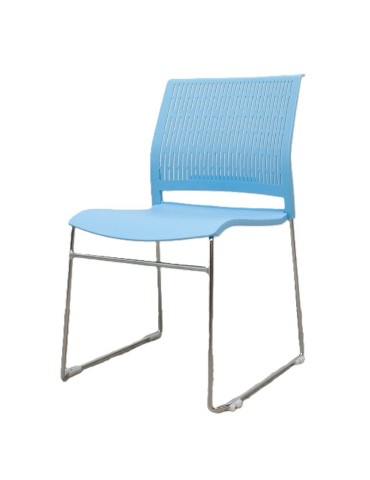 copy of Chaise visiteur - Steelcase - Dossier tissus Bleu / Assise tissus Bleu