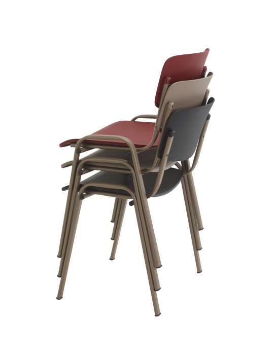 copy of Chaise visiteur - Fano - Dossier polypro Orange /  Assise  polypro Orange