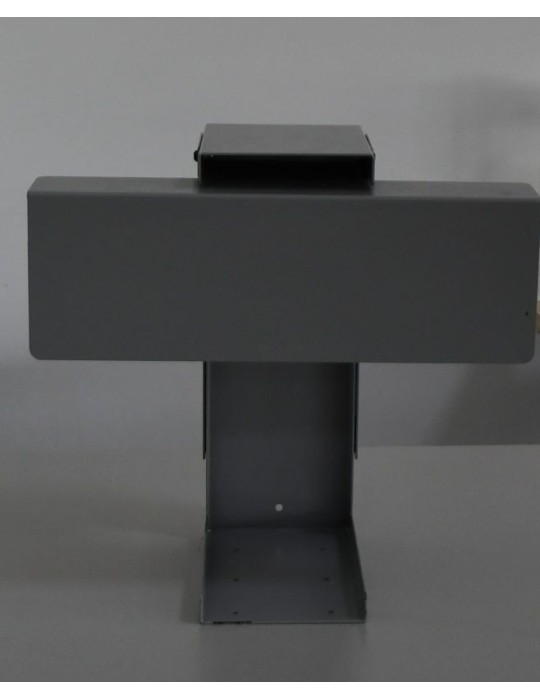 Support unité centrale fixe pour bureau - Neuf  - Gris alu