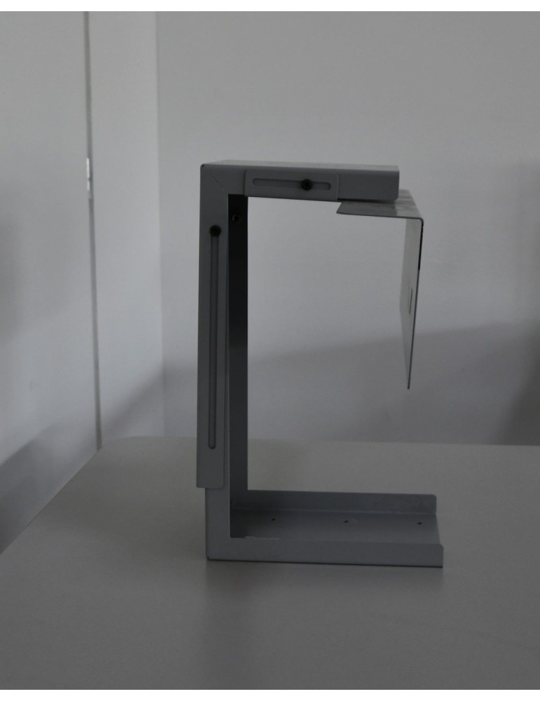 Support unité centrale fixe pour bureau - Neuf  - Gris alu