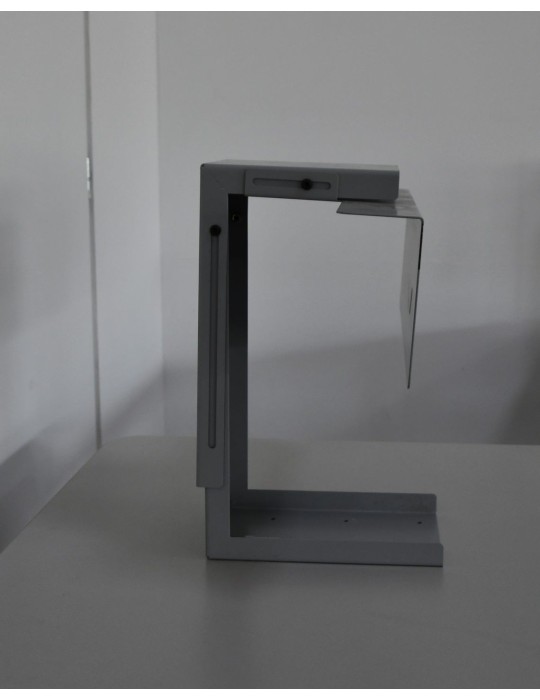 Support unité centrale fixe pour bureau - Neuf  - Gris alu