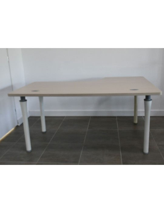 copy of Bureau droit - Poirier / Noir - L 160 x P 80  cm