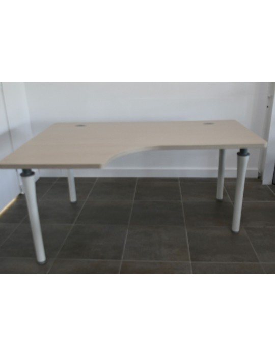 copy of Bureau droit - Poirier / Noir - L 160 x P 80  cm