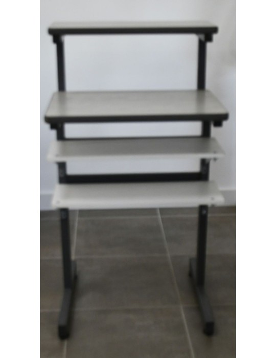 Etagère multi fonction - Anthracite / Gris - L 60 x H 110 cm - Reconditionnée