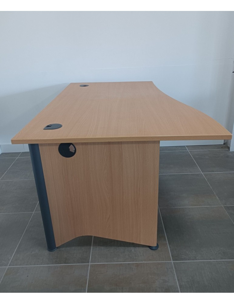 copy of Bureau droit - Poirier / Noir - L 160 x P 80  cm