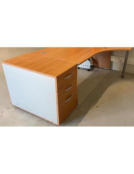 copy of Bureau droit - Poirier / Noir - L 160 x P 80  cm