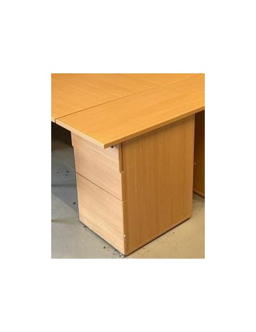 copy of Bureau droit - Poirier / Noir - L 160 x P 80  cm