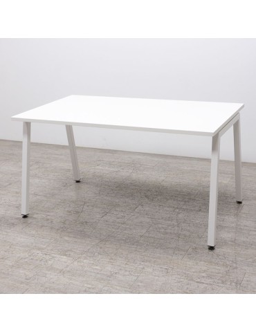 copy of Bureau droit - Blanc/ Gris Alu - L 120 x P 80 cm
