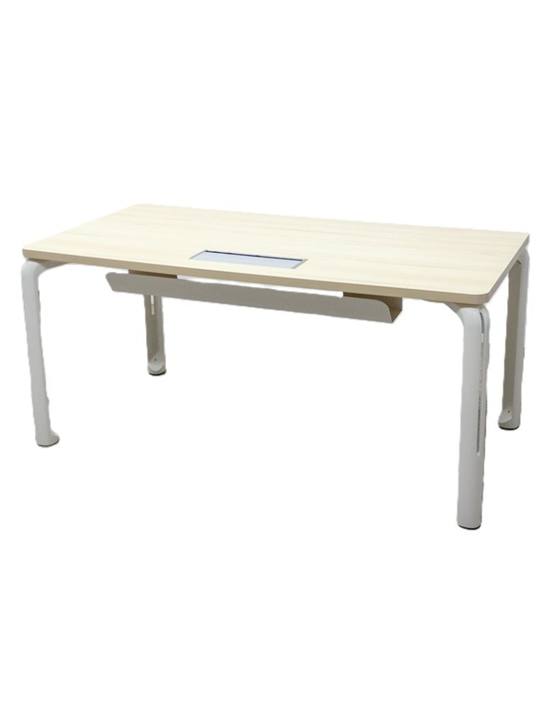 copy of Bureau droit - Blanc/ Gris Alu - L 120 x P 80 cm