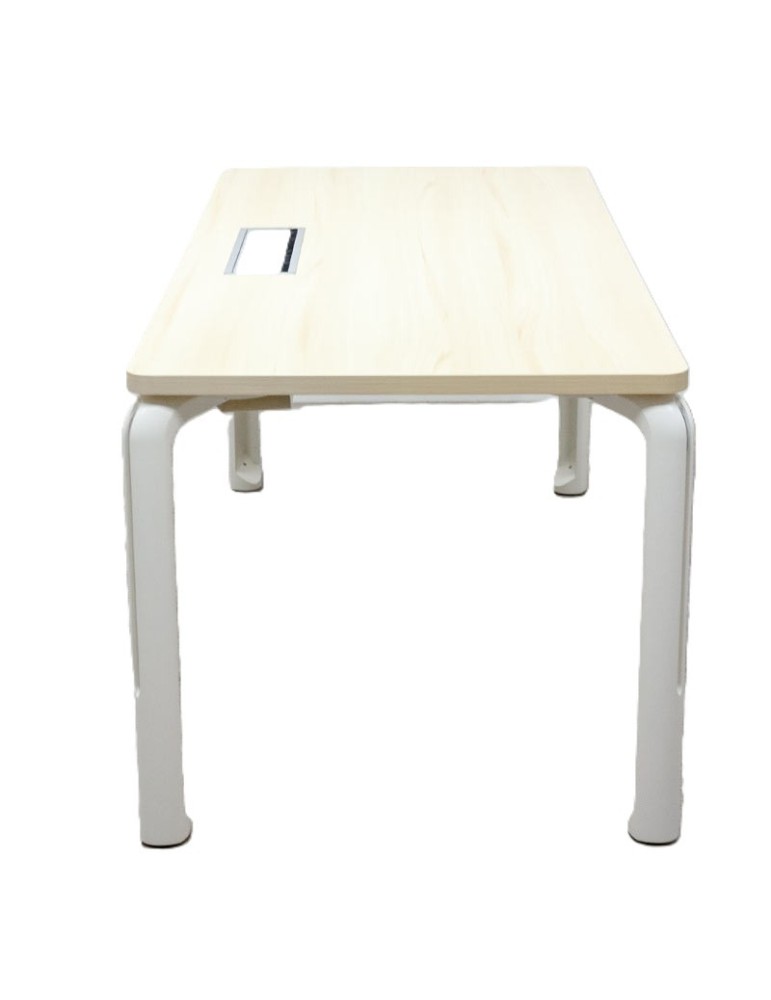 copy of Bureau droit - Blanc/ Gris Alu - L 120 x P 80 cm