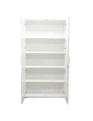 Armoire haute portes battantes - L 100 P 42 H 190 - Blanc - Reconditionnée 2