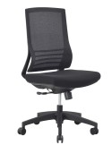 Fauteuil de travail - Neuf - Gower sans accoudoirs - Dossier résille noire / Assise tissus Noir