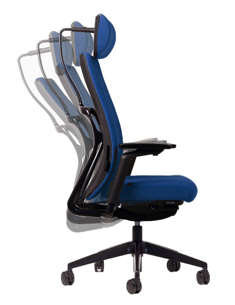 Fauteuil de travail Ergonomique - Morphos - Bleu metil