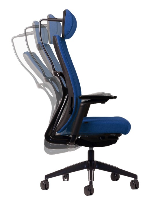 Fauteuil de travail Ergonomique - Morphos - Bleu metil