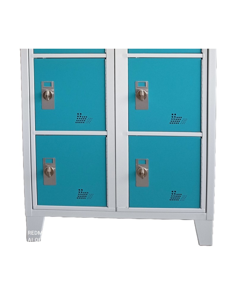 Casier multicases gris et bleu - 2Mmobilier