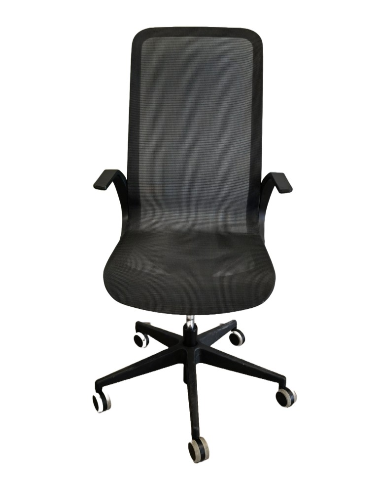 Fauteuil de direction - 4.11 - Noir Dossier résille Noire / Assise résille Noire