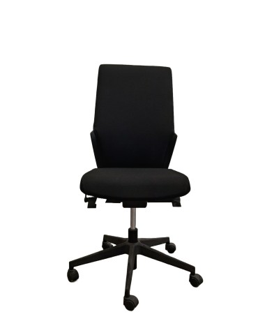 Fauteuil de travail - Udo - Neuf déstockage - Dossier tissus noir / Assise tissus noir