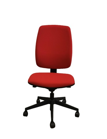 Fauteuil de travail - Neuf - Flash C Dossier tissus Rouge / Assise tissus Rouge
