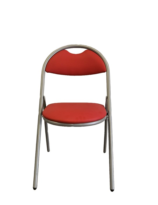 Chaise pliante Plix - Neuf - Dossier Simili cuir / Assise simili cuir