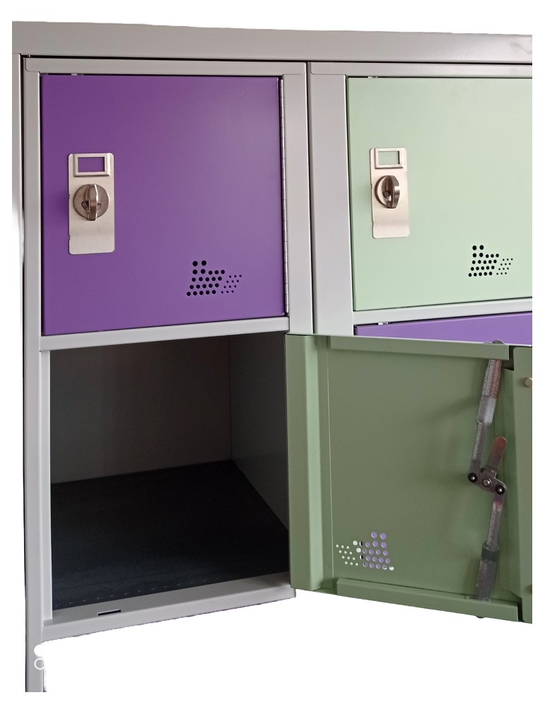 Casier multicases vert et violet - 2Mmobilier