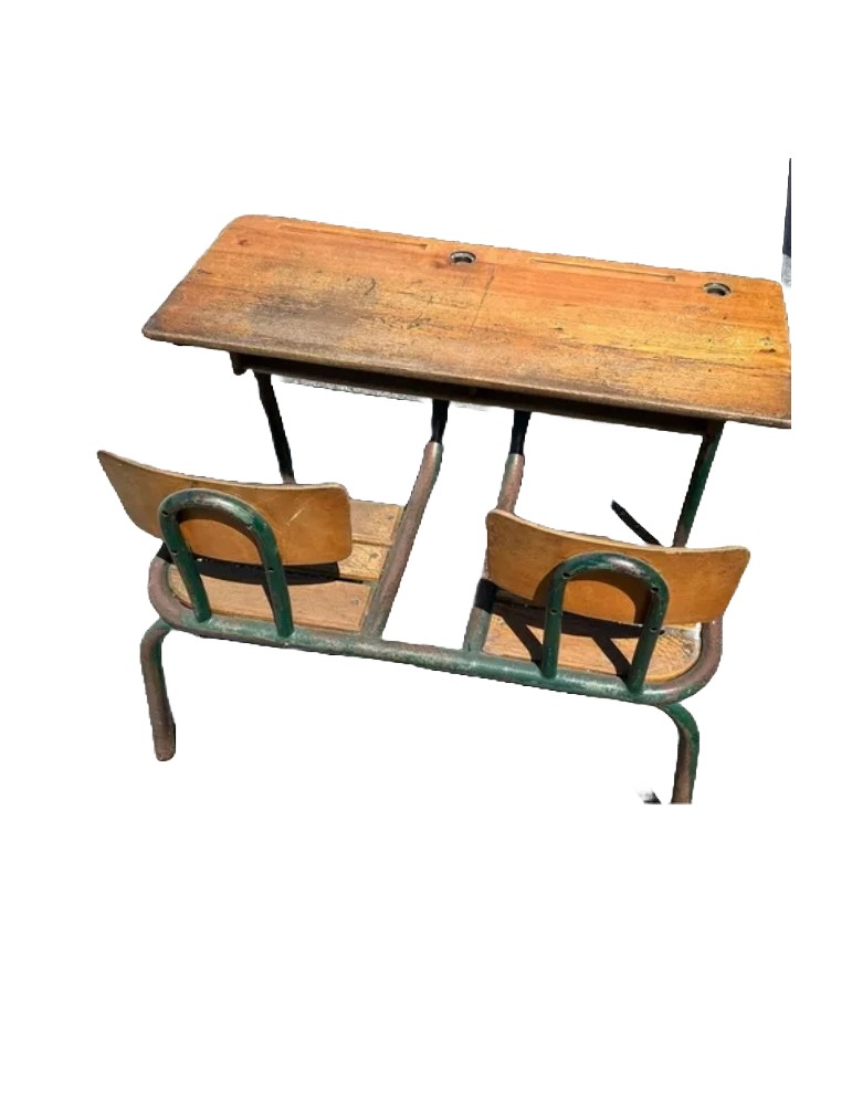 Table d'écolier vintage - 2Mmobilier