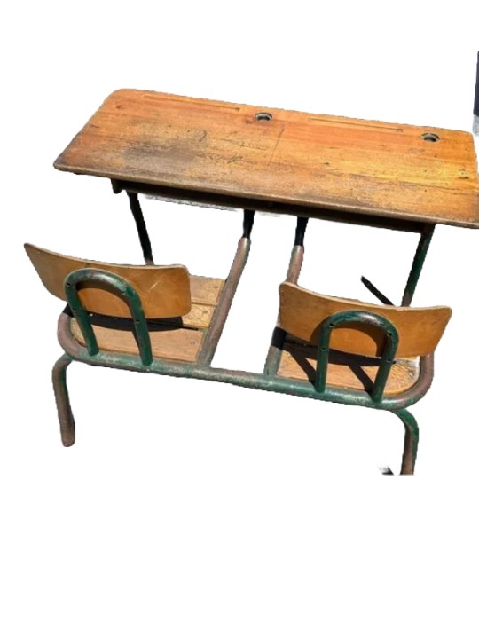 Table d'écolier vintage - 2Mmobilier