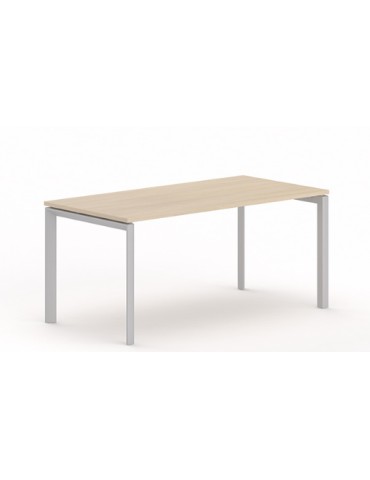 Bureau droit - Neuf - Blanc / Blanc- L 160 x P 80 cm