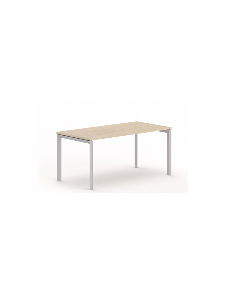 Bureau droit - Neuf - Blanc / Blanc- L 160 x P 80 cm