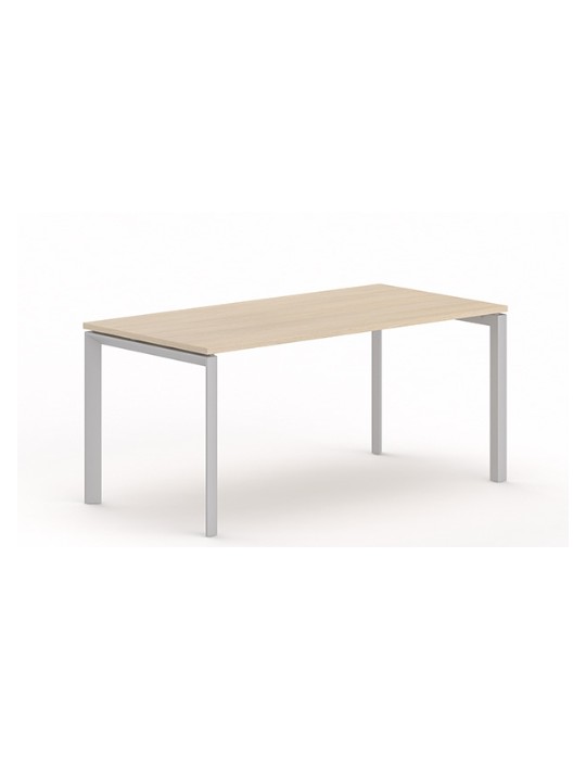 Bureau droit - Neuf - Blanc / Blanc- L 160 x P 80 cm