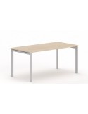 Bureau droit - Neuf - Blanc / Blanc- L 160 x P 80 cm