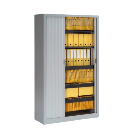 Armoire Haute - Neuf -  MONOCLASS 120 - Blanc ou Antracite ou Gris clair ou Gris alu - L 120 x H 198 cm
