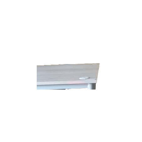 Bureau droit - Acacia clair / Gris - L 80 x P 80 cm