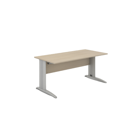 Bureau droit - Neuf - Rock K3 - Acacia / Blanc - L 140 x P 80 cm