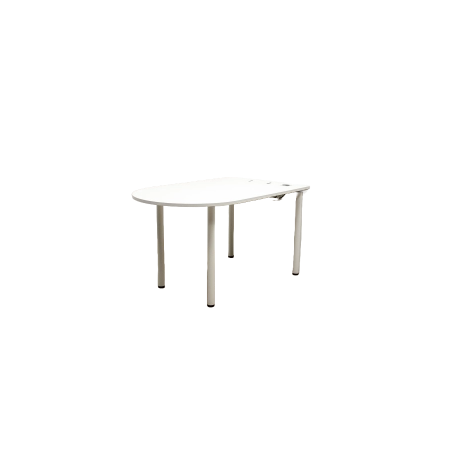 Table haute - Blanc / Blanc - L 160 x P 100 cm