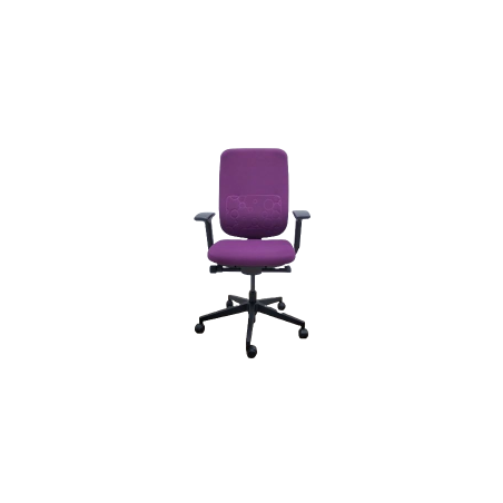 Fauteuil de travail - Reply Air - Dossier tissus Violet  /  Assise tissus Violet