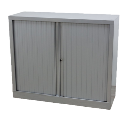 Armoire basse - Gris alu /...