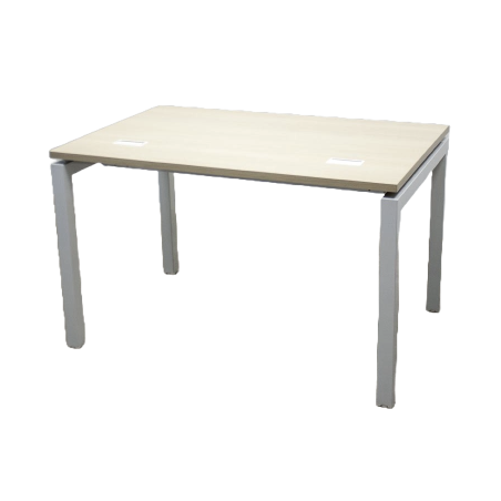 Bureau droit - Cérusé clair / Blanc - L 120 x P 80 cm