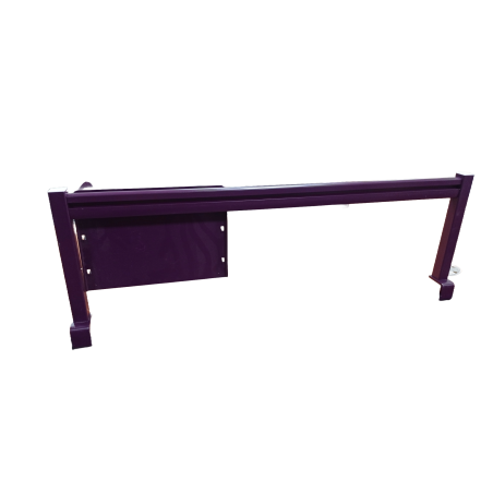 Ensemble 4 banettes sur support métal  - Violet - L 110 cm