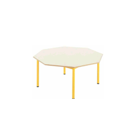 Table octogonale fixe - Neuf - maternelle - L130 x 130 cm - Taille 0 à 4