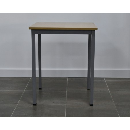 Table - Hêtre / Gris alu - L 60 x P 60 cm