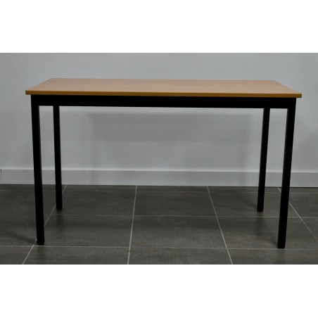 Table - Hêtre / Noir - L 120 x P 60 cm
