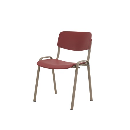 Chaise multi-usages empilable Neuve - Assise et dossier polypropylène - structure métal époxy