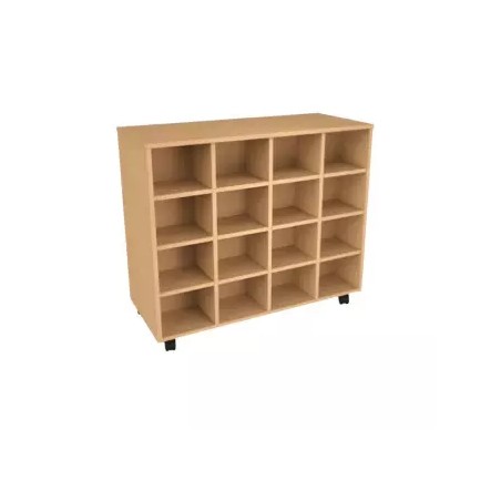 Meuble 16 cases - Neuf - 105 x 46 x 80 cm - largeur casier 32.3 cm