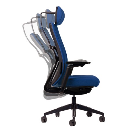Fauteuil de travail Ergonomique - Morphos - Bleu metil
